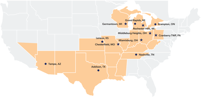 GCG_Automation_Factory_Solutions_Regional_Support_Map GCG_Automation_Factory_Solutions_Regional_Support_Map