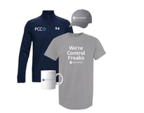 Trident giveaway outfit including tshirt, sweatshirt, mug and hat