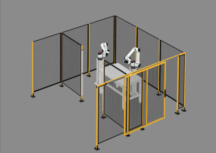 80-20 Machine Guarding Robot Cell