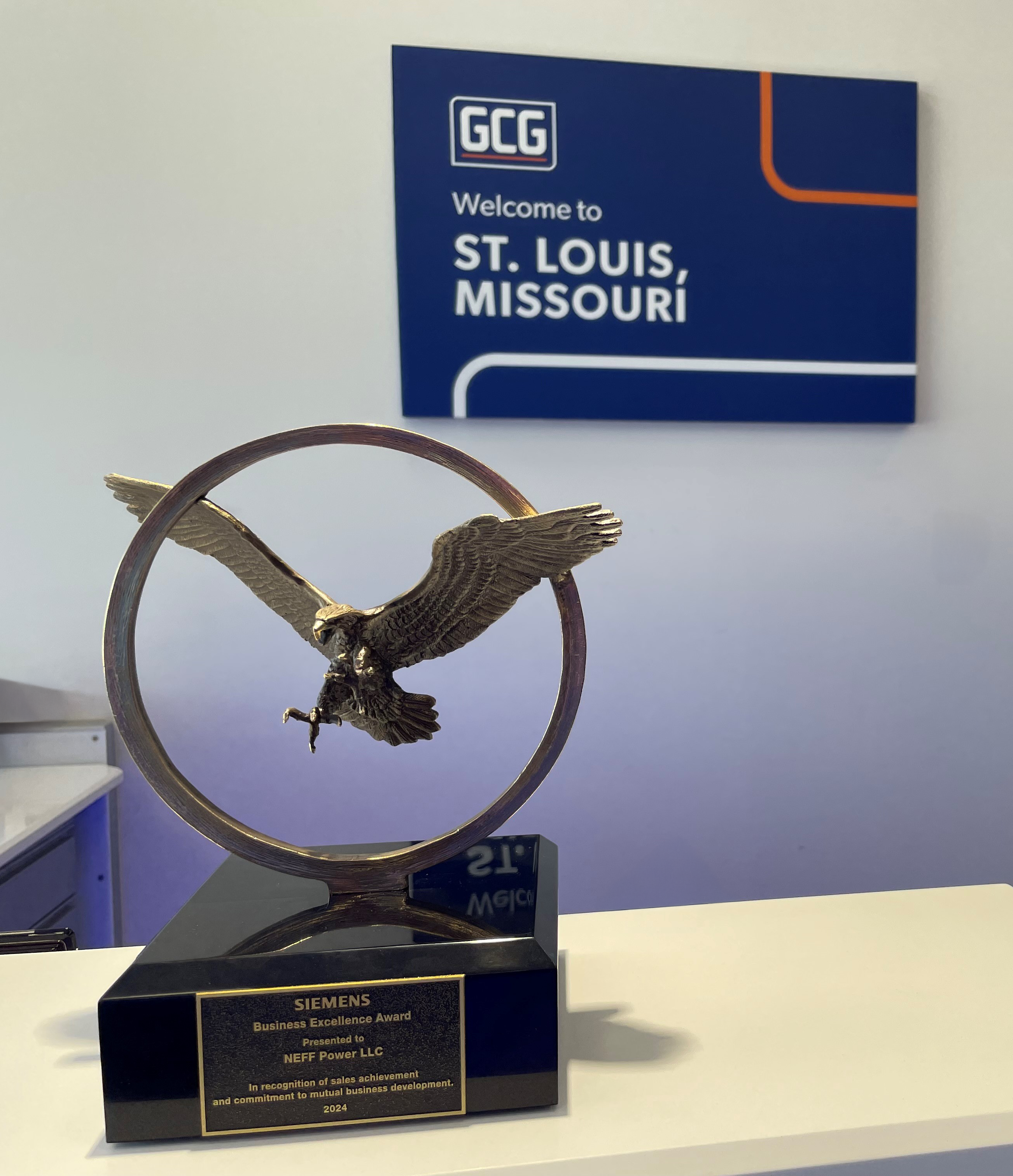 GCG Honored with 21st Siemens Bronze Eagle Award for Excellence